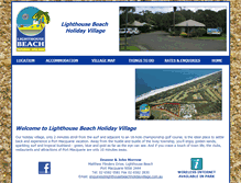 Tablet Screenshot of lighthousebeachholidayvillage.com.au
